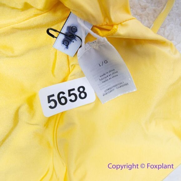 NEW Onia Polka Dot Sunshine Yellow Ginny One Piece Swimsuit, size L - Picture 13 of 16